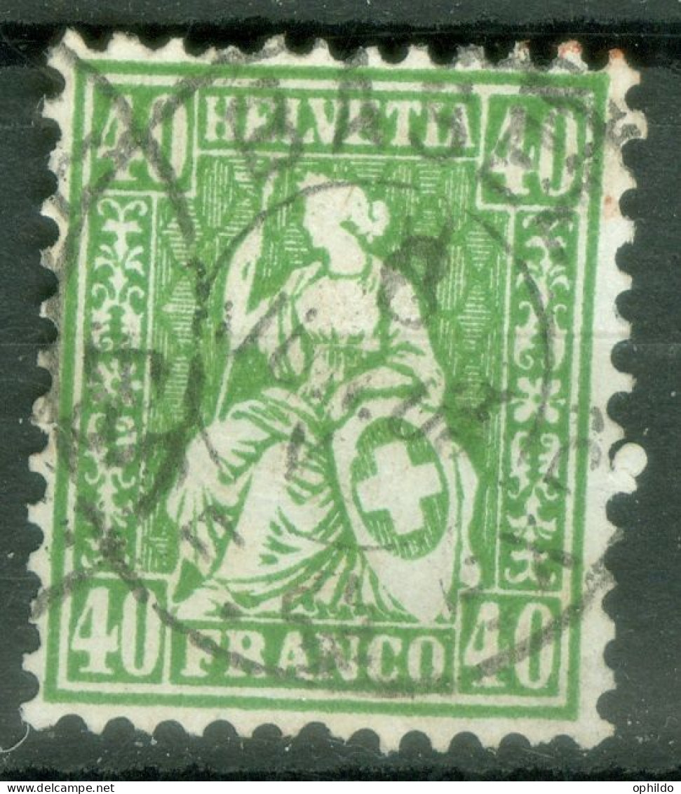 Suisse Yvert 39 Ou Zum 34 Ob TB - Used Stamps
