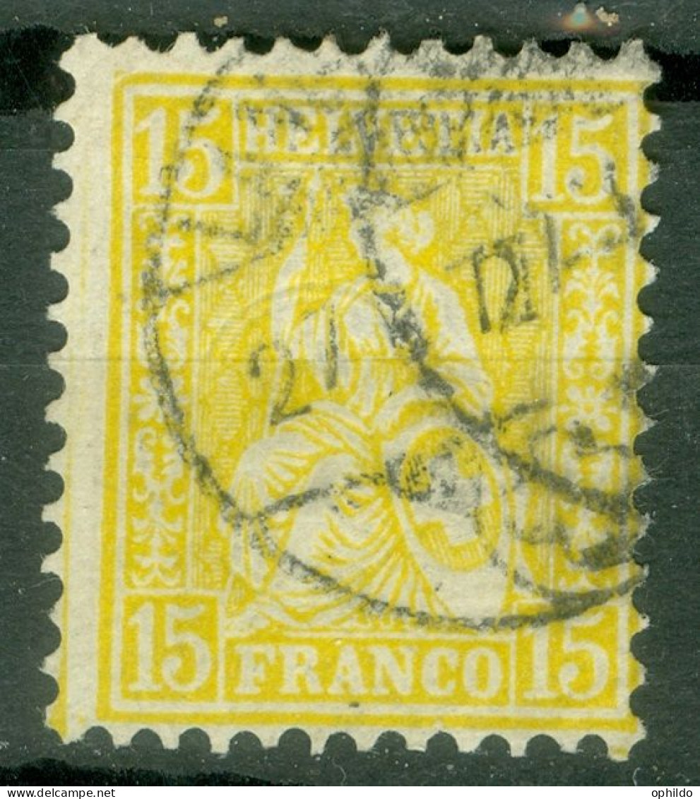 Suisse Yvert 44 Ou Zum 39 Ob TB - Used Stamps