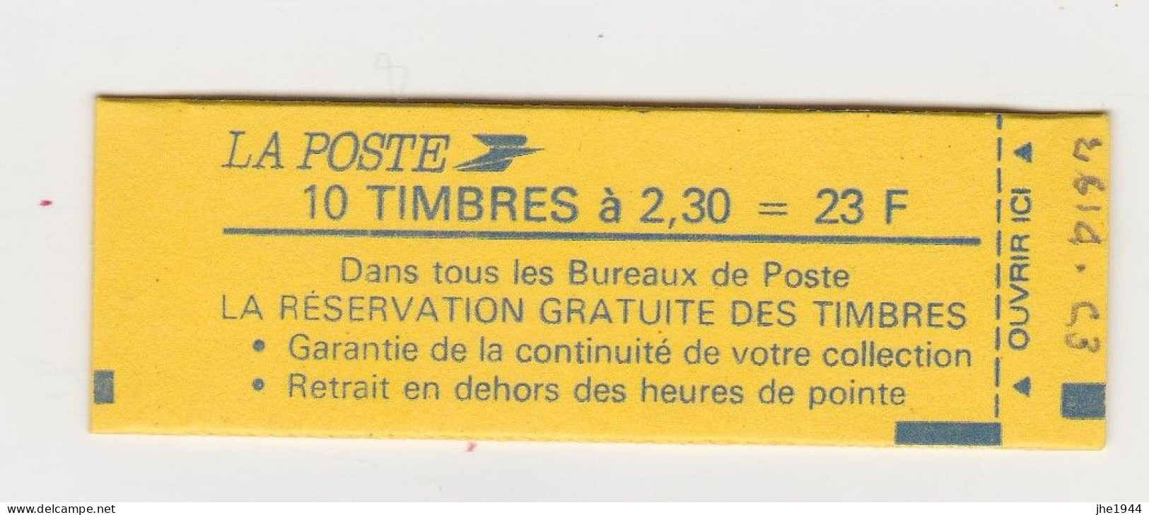 France Carnet N° 2614-C3 ** Conf. 9 - Otros & Sin Clasificación