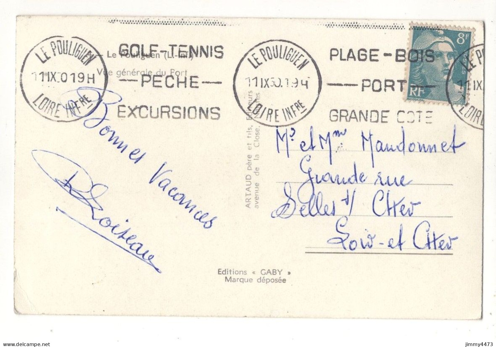 CPA - LE POULIGUEN En 1930 (L.-Inf.) Vue Générale Du Port - Edit. Artaud Père Et Fils Nantes - Le Pouliguen