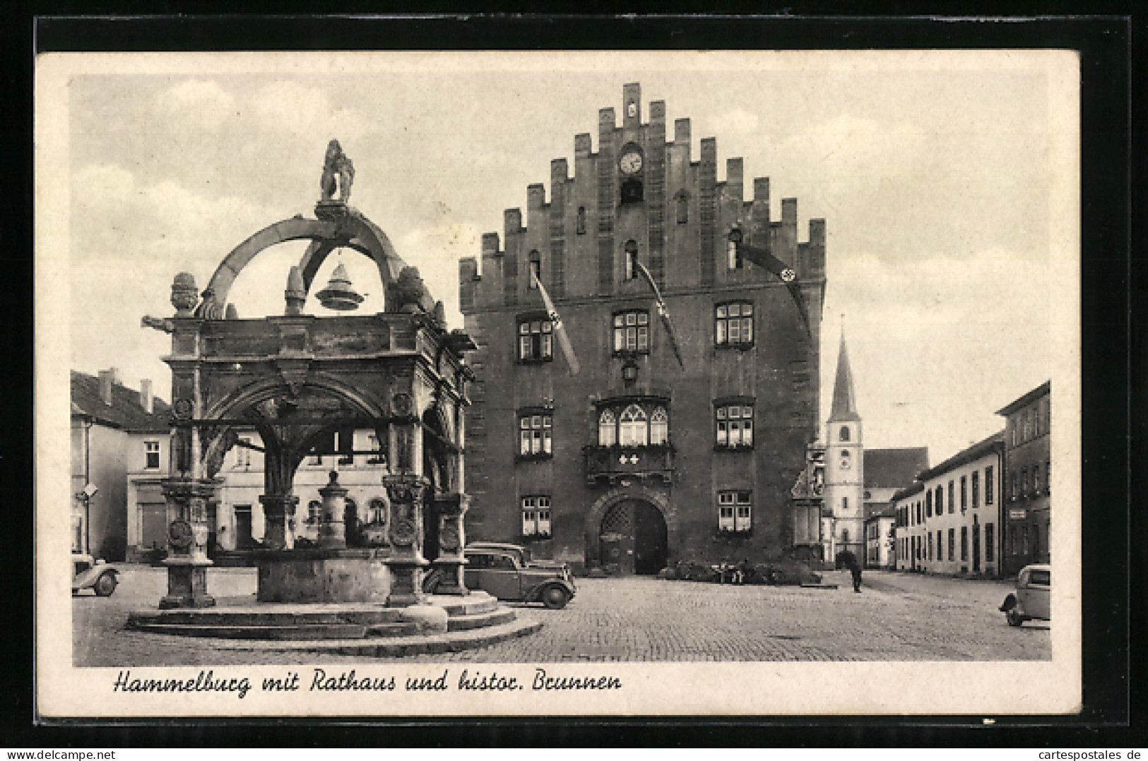 AK Hammelburg, Rathaus Und Historischer Brunnen  - Hammelburg