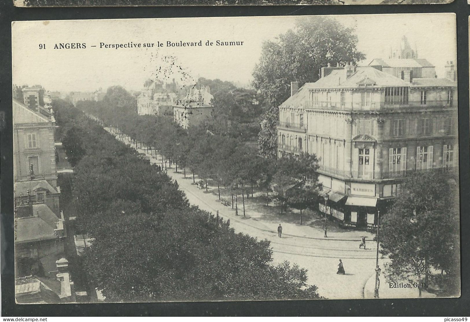 Maine Et Loire , Angers ,  Perspective Sur Le Boulevard De Saumur - Angers