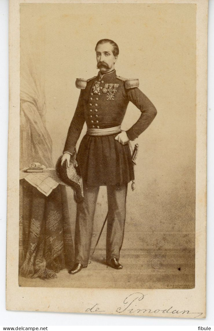 CV Du Général PIMODAN, Guerre De 1870, Photographie E. Desmaisons Paris - Guerre, Militaire