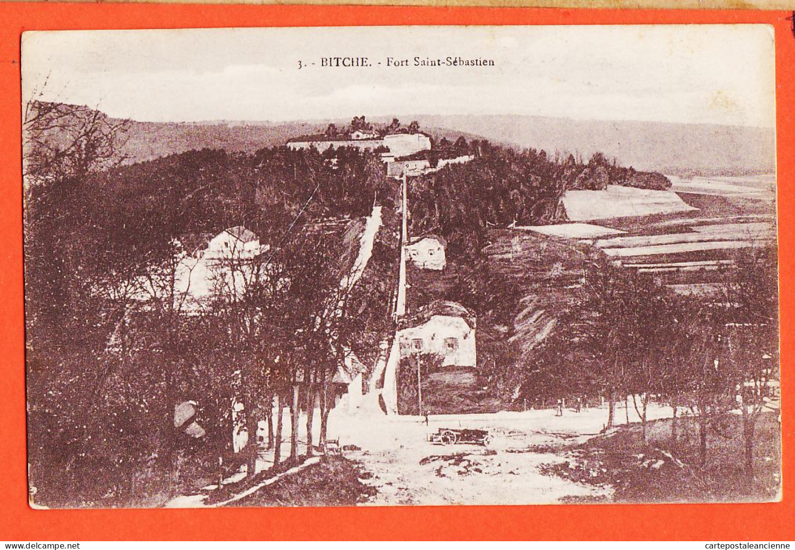 30494 / BITCHE 57-Moselle Fort SAINT-SEBASTIEN St 1920s Louis PASQUET 99 Route Flandres Estiees-St-Denis BERGERET 3 - Bitche