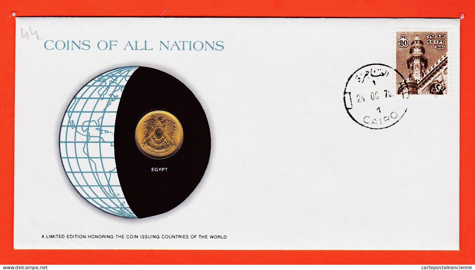 30427 / ⭐ EGYPT 10 Milliemes 1973 CAIRO Egypte Coins Nations Limited Edition Enveloppe Numismatique Numiscover - Egipto