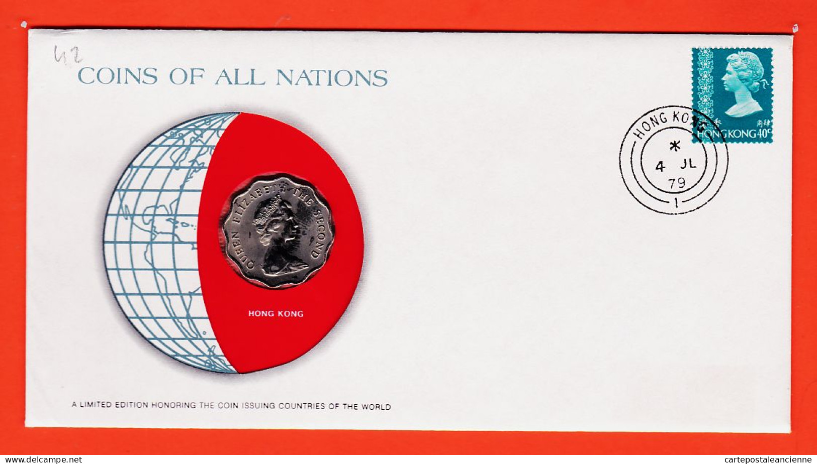 30446 / ⭐ HONG KONG 2 Dollars 1975 Coins Nations Limited Edition Enveloppe Numismatique Numiscover - Hongkong