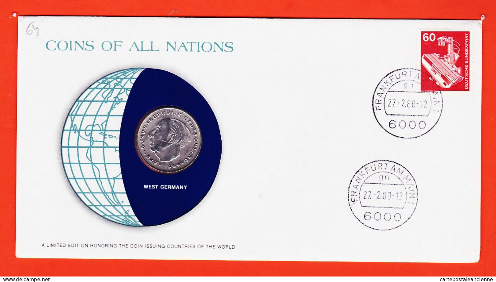 30432 / ⭐ WEST GERMANY 2 Deutsche Mark 1978 COINS NATIONS Limited Edition Enveloppe Numismatique Numisletter Numiscover - 2 Marchi