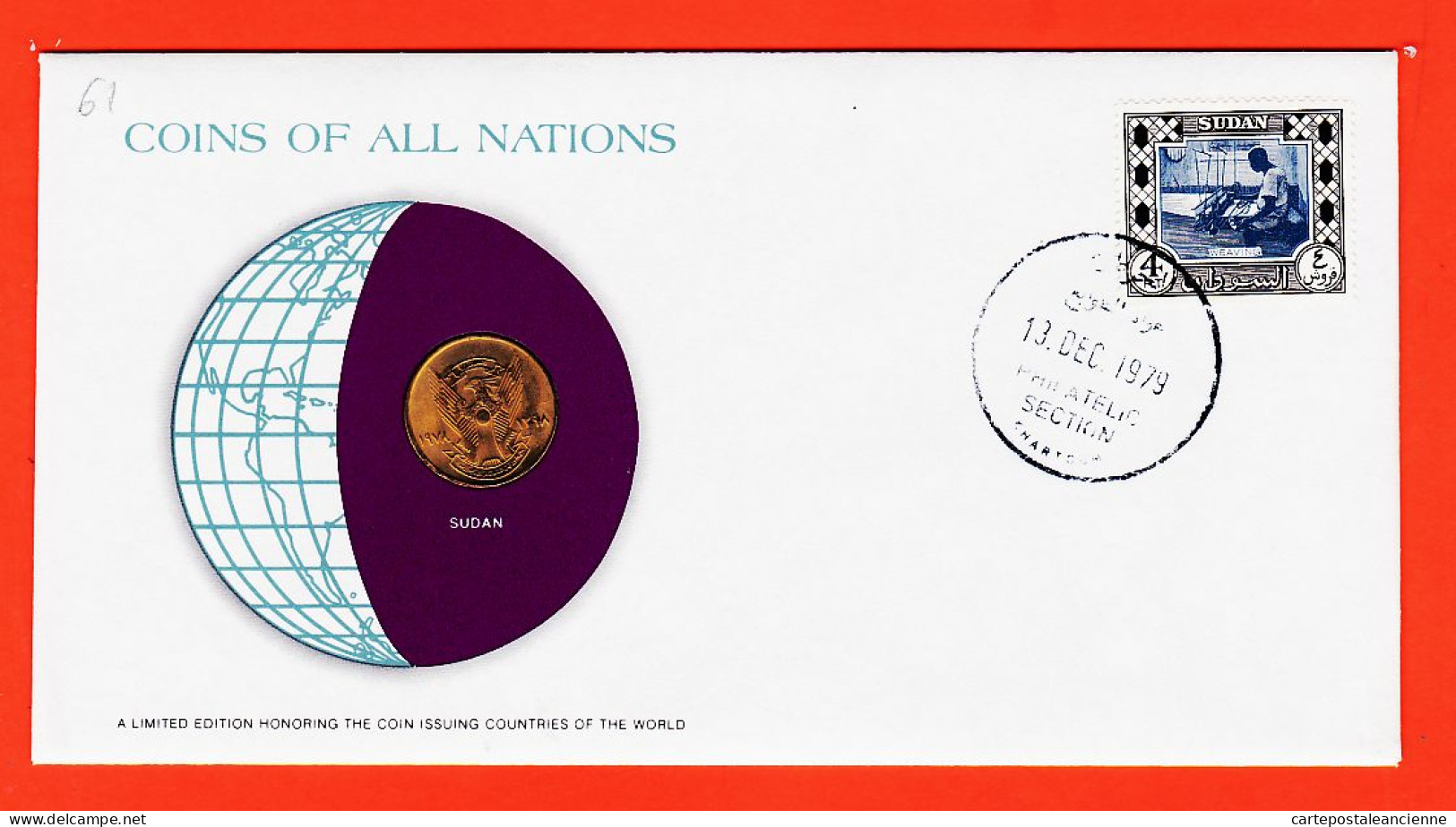 30434 / ⭐ SUDAN 5 Millièmes 1972 SOUDAN COINS NATIONS Limited Edition Enveloppe Numismatique Numisletter Numiscover - Sudan