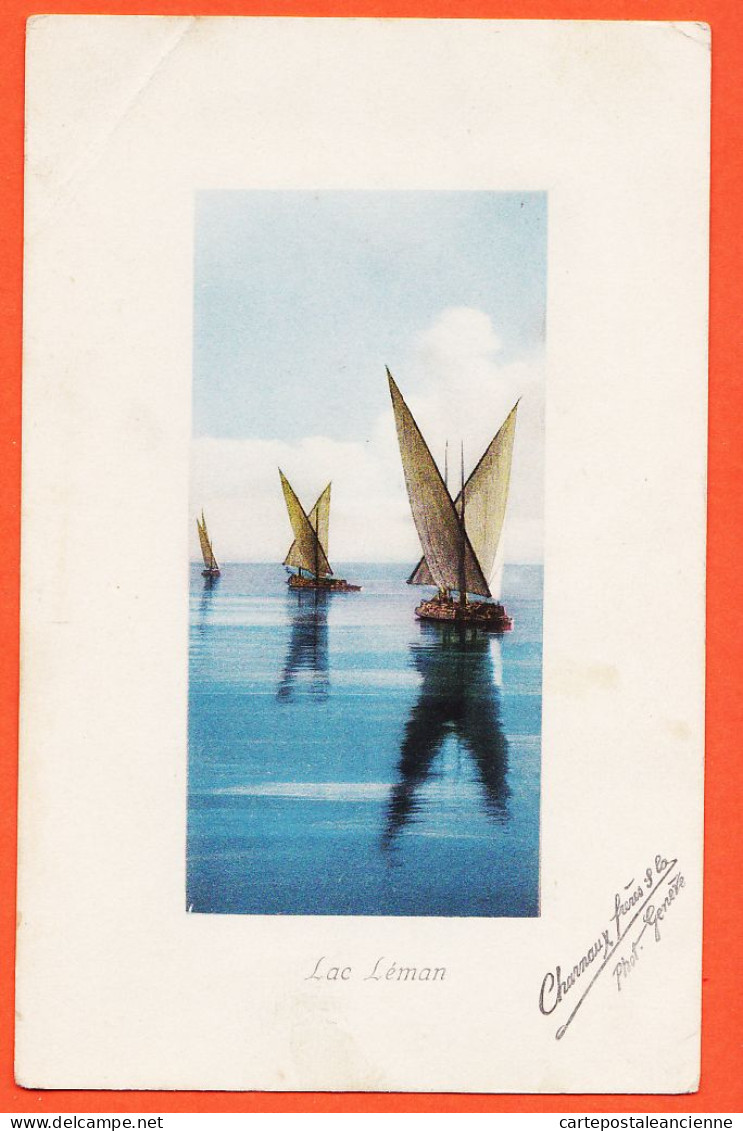 30418 / ⭐ GENEVE 23 Aout 1909 Barques Lemanes Sur Lac LEMAN à Gabrielle BARBILLAT Langres / CHARNAUX Photo 52 - Andere & Zonder Classificatie