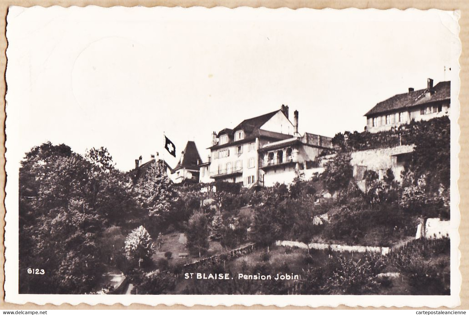 30237 / ⭐ Peu Commun SAINT-BLAISE St Pension JOBIN Neuchâtel 1950s à André LABRIE Au Paillet Gradignan-Bromure PERROCHET - Other & Unclassified