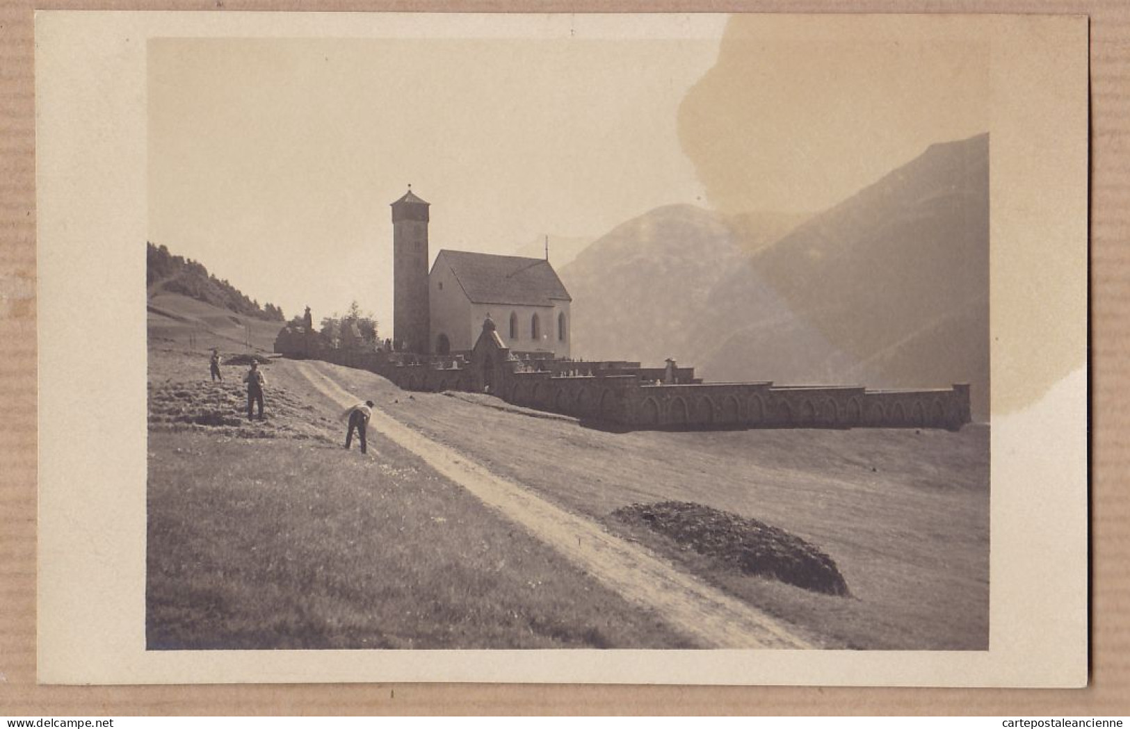 30128 / ⭐ ◉  ♥️ Rare Carte-Photo 1940s St. PETER Kirche In SAMADEN Samedan GR-Grison Photo G. SOMMER - Other & Unclassified