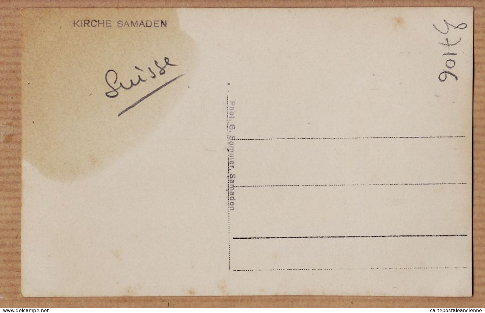 30128 / ⭐ ◉  ♥️ Rare Carte-Photo 1940s St. PETER Kirche In SAMADEN Samedan GR-Grison Photo G. SOMMER - Other & Unclassified