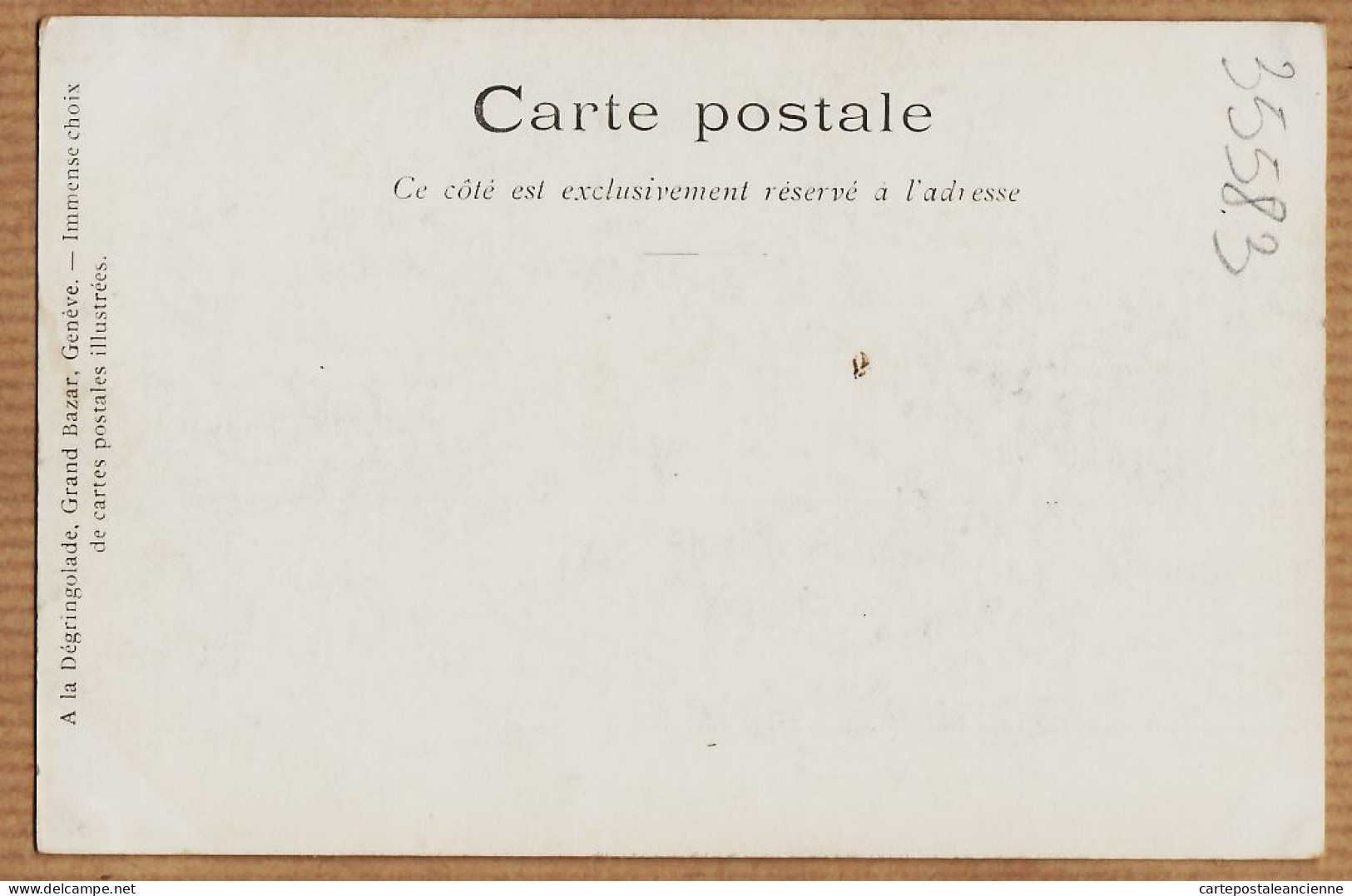 30188 / Edition A LA DEGRINGOLADE Grand Bazar GENEVE Schweiz Chateau De CHILLON VD Vaud 1900s E.H 90 - Andere & Zonder Classificatie