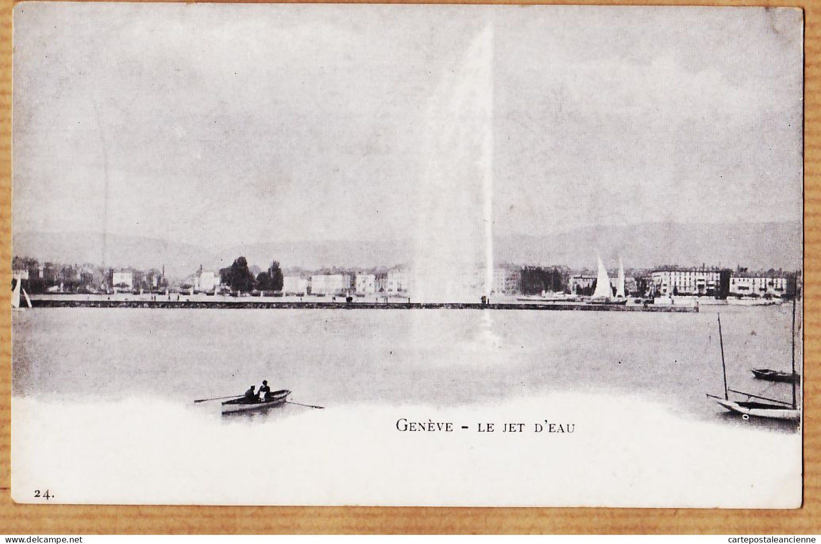30224 / GENEVE Schweiz Le Jet D'eau Postkarte 1900s Suisse N°24 - Other & Unclassified