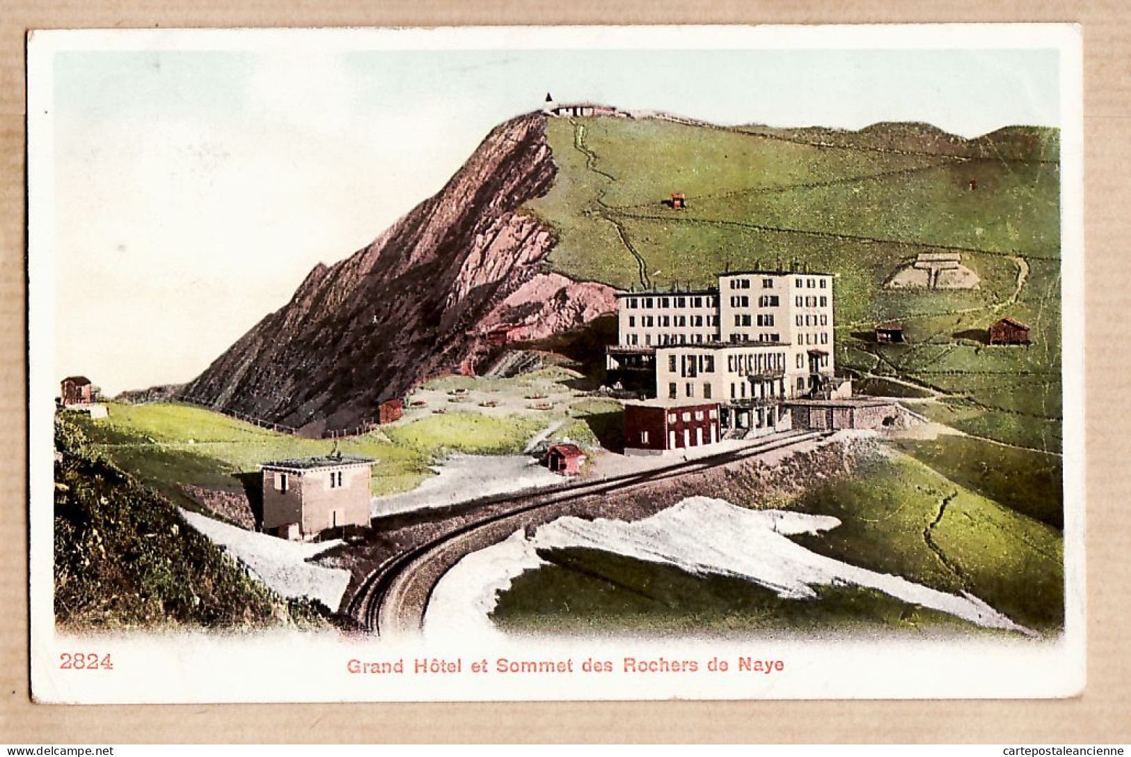 30176 / Suisse Vaud Grand Hotel Et Sommet Des Rochers De NAYE 1908 à VERNON Cc LECLERC Villa Au Lac Grande Bine Evian - Sonstige & Ohne Zuordnung