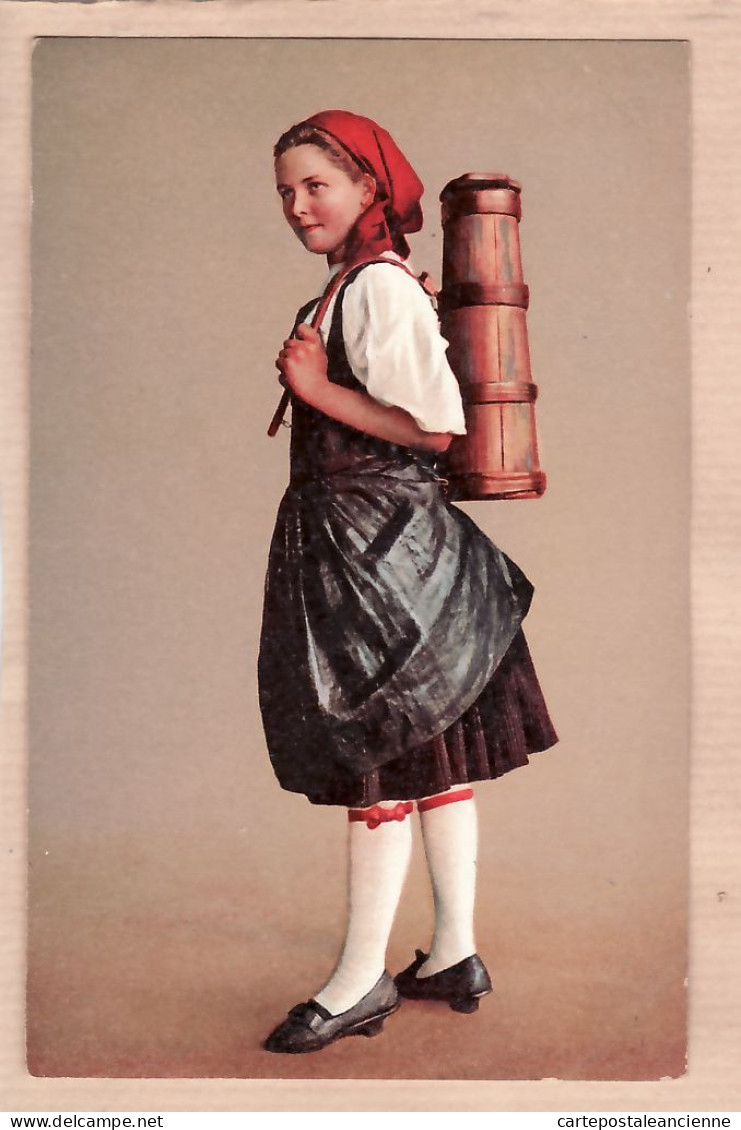 30160 / Kt Bern Mädchen Aus GUGGISBERG Switzerland 00-10s Ancien Costume Bernois Litho Color KILCHBERG 19 Folklore - Autres & Non Classés