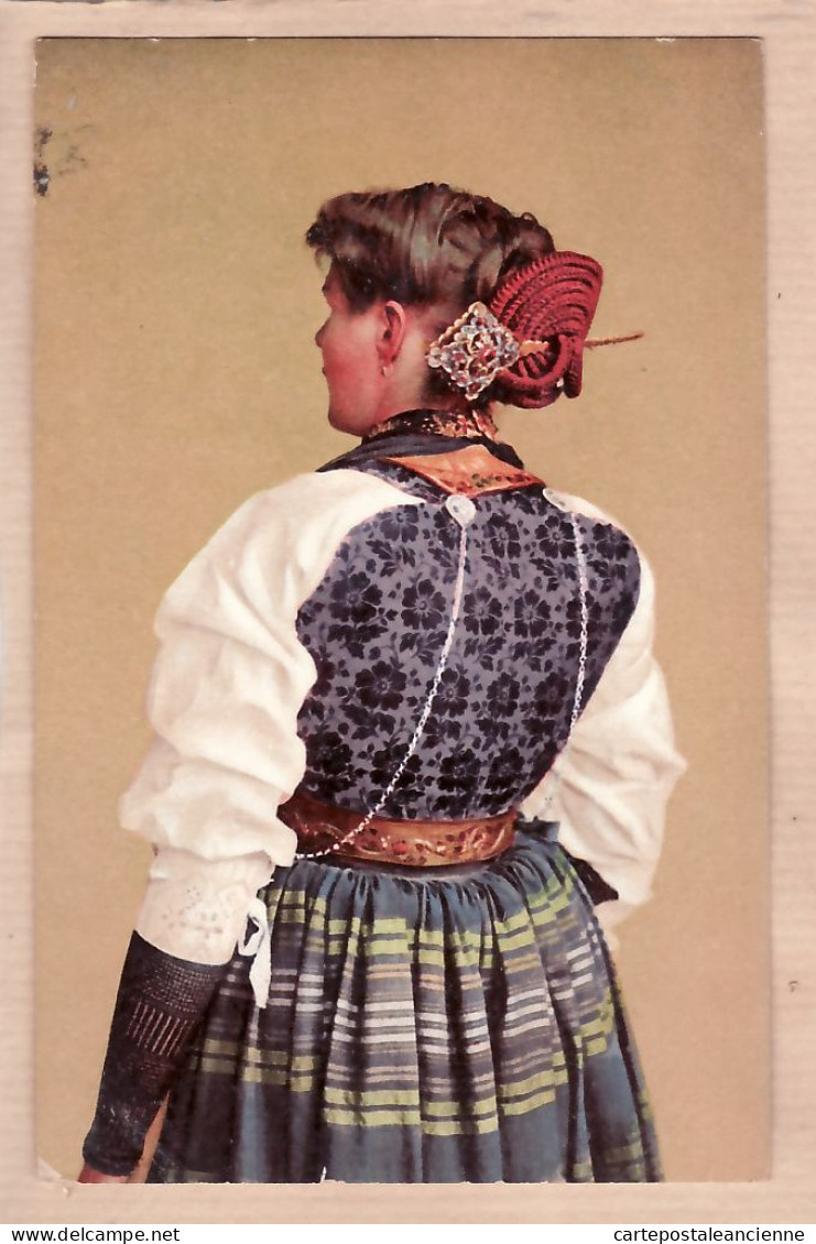 30165 / Kt Schwyz UNTERWALDNERMÄDCHEN Switzerland 00-10s Ancien Costume Litho Color KILCHBERG 44 - Otros & Sin Clasificación