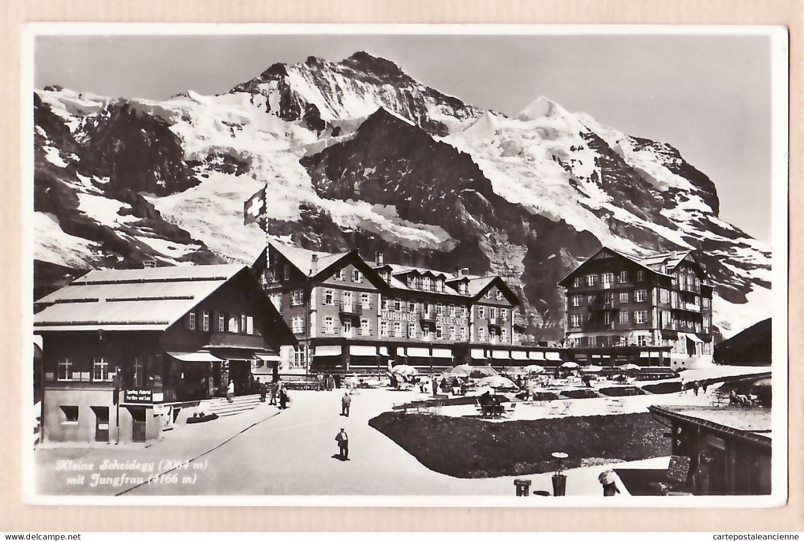30157 / Schweiz BE Bern Hotel Kurhaus Belle Vue KLEINE SCHEIDEGG JUNGFRAU BERNE 1950s - PHOTOGLOB 5072-Switzerland - Sonstige & Ohne Zuordnung