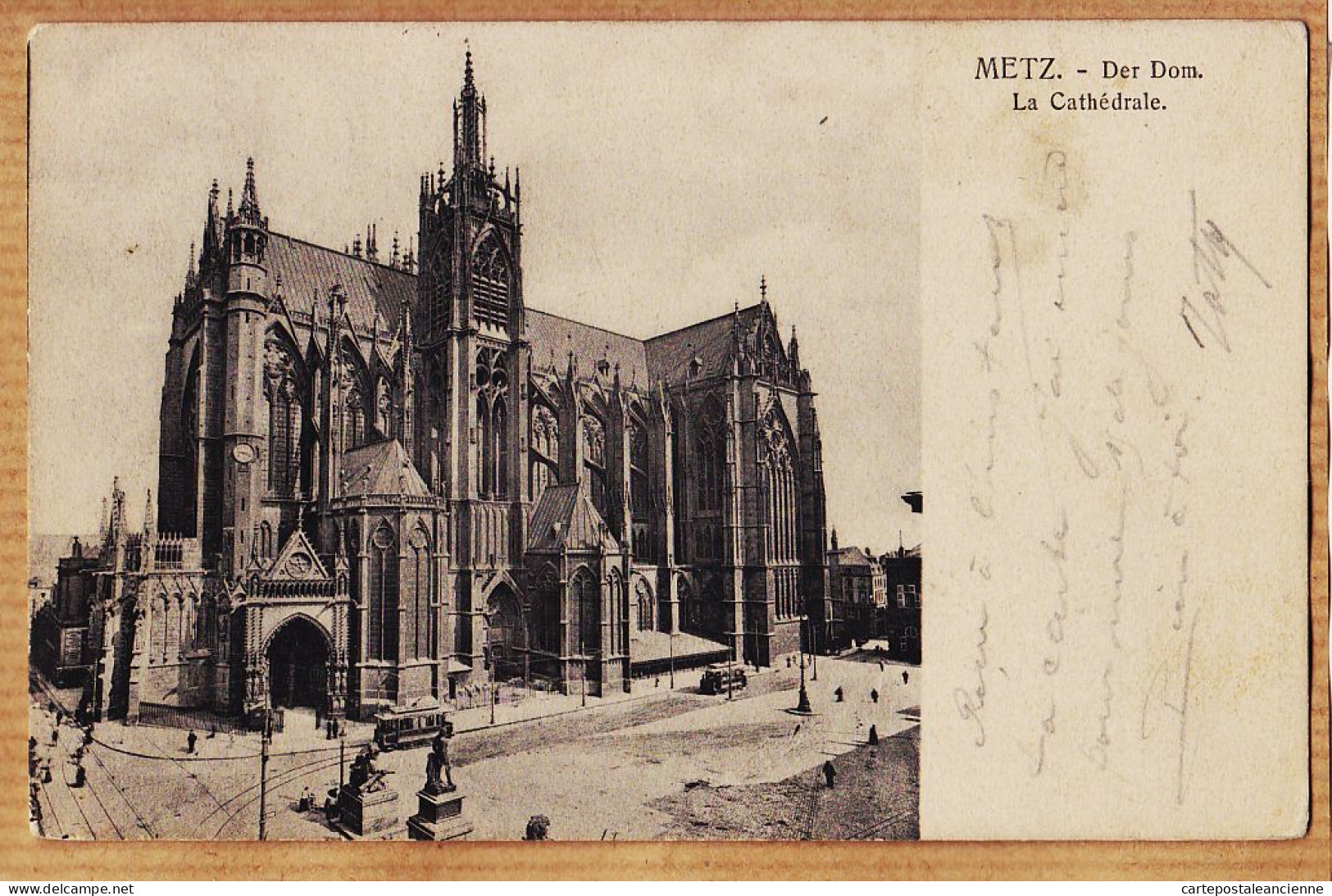 30478 / METZ Empire Allemand Der Dom Cathédrale 1910 De VUILMANN à BERTRAND Lyon / HURLIN - Metz