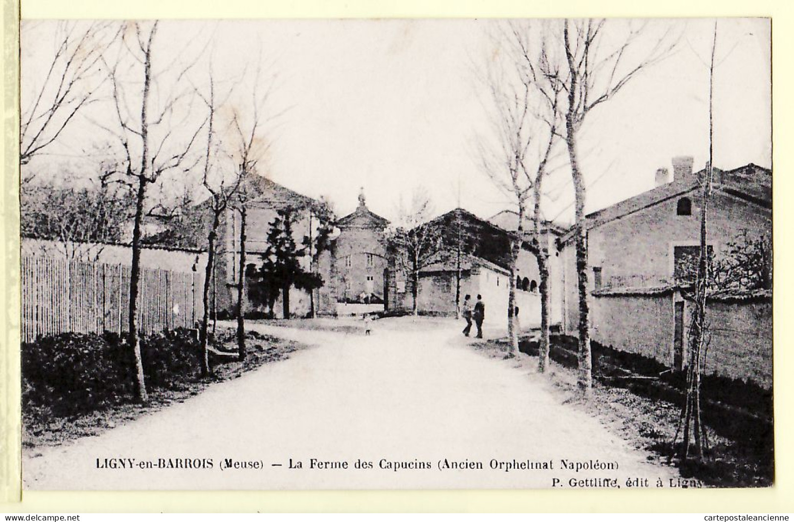 30066 / LIGNY En BARROIS 55-Meuse Ferme CAPUCINS Ancien Orphelinat NAPOLEON Postée 1916 à PORTE Paris 2 -L.P.M GETTLIFF - Ligny En Barrois