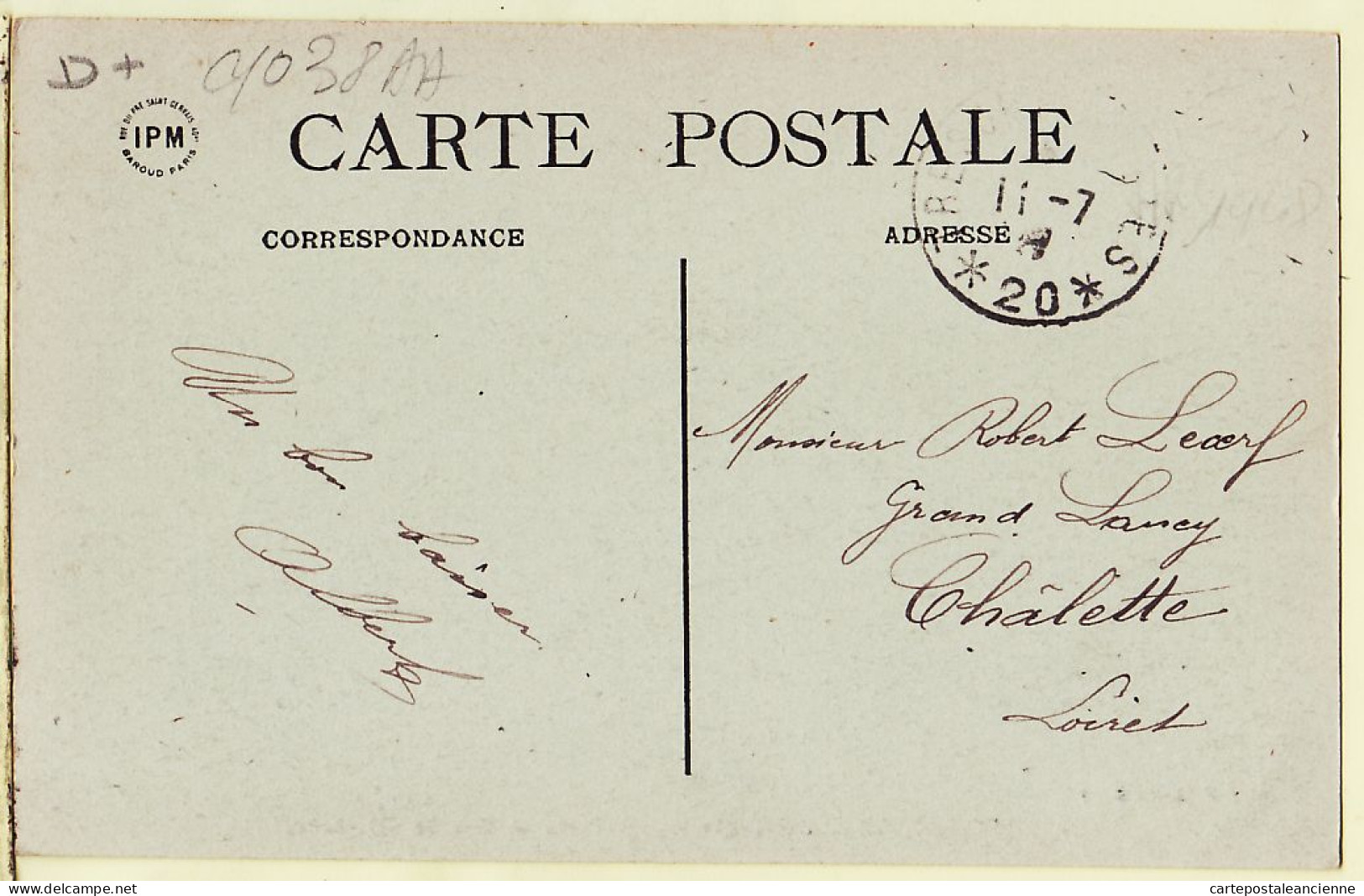30068 / LIGNY En BARROIS 55-Meuse PORTE RUE STRASBOURG 11.07.1908 à LECERF Grand Lancy Chalette - GETTLIFFE - Ligny En Barrois