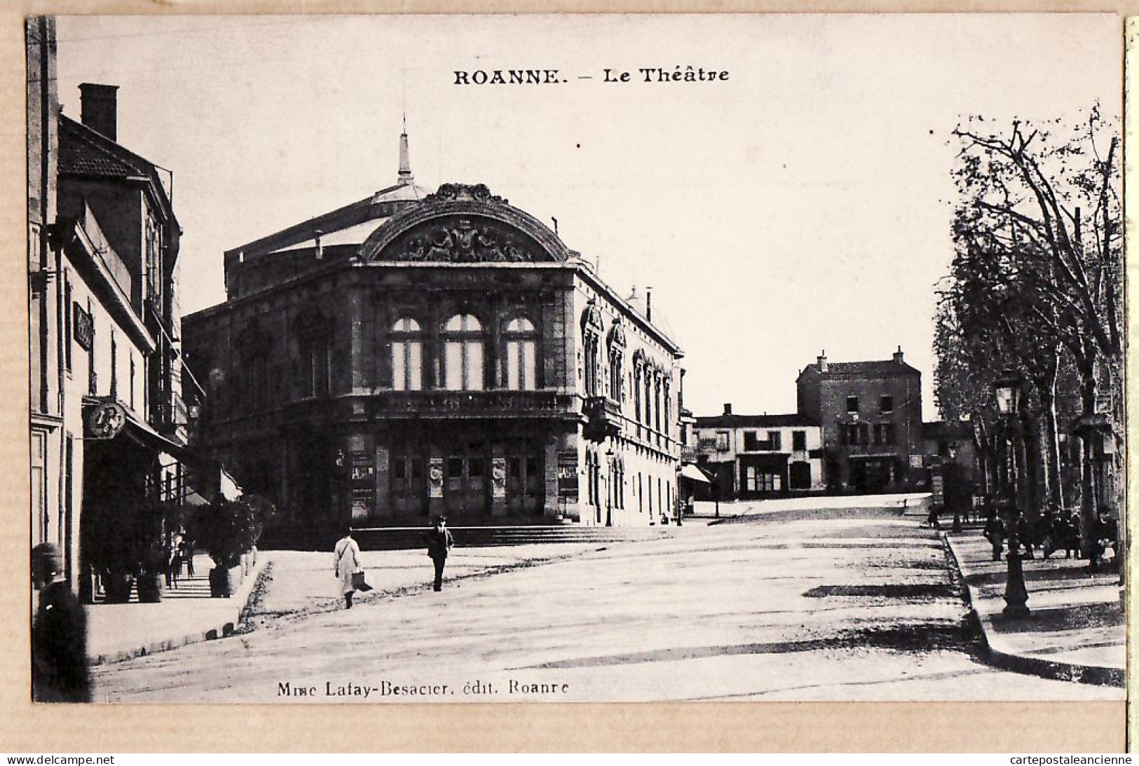 30334 / ROANNE Loire Le THEATRE Carrefour 1910s Edit LAFAY-BESACIER  - Roanne