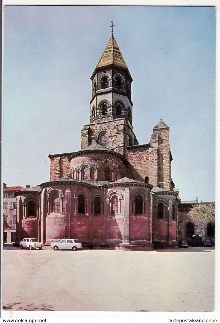 30371 / BRIOUDE Renault 8 Ou Simca 1000 La BASILIQUE De St JULIEN ABSIDE CLOCHER 1965s Xavier MAPPUS 1306 - Brioude