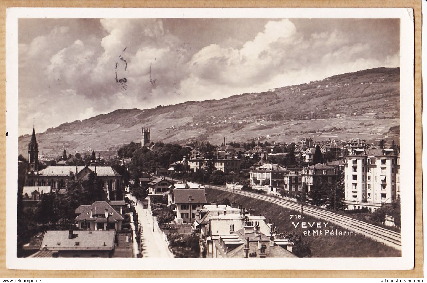 30200 / VEVEY Vaud MONT Mt PELERIN 1950s à MULLER Rue Jean-Jaures Anizy-Le-Chateau Aisne - Sonstige & Ohne Zuordnung