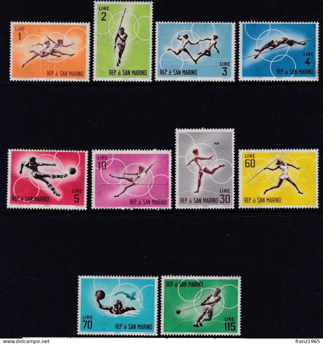 Olympic Games - 1963 - Unused Stamps