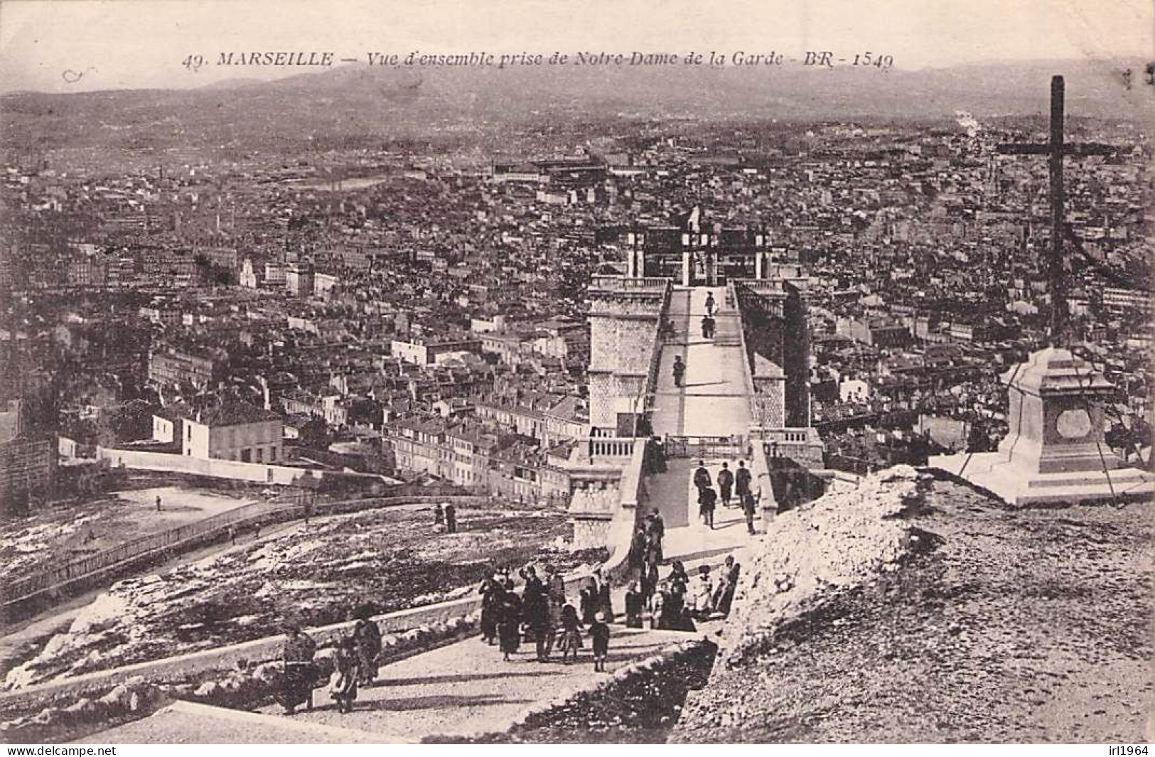 MARSEILLE VUE D'ENSEMBLE PRISE DE NOTRE DAME DE LA GARDE 1919 - Ohne Zuordnung