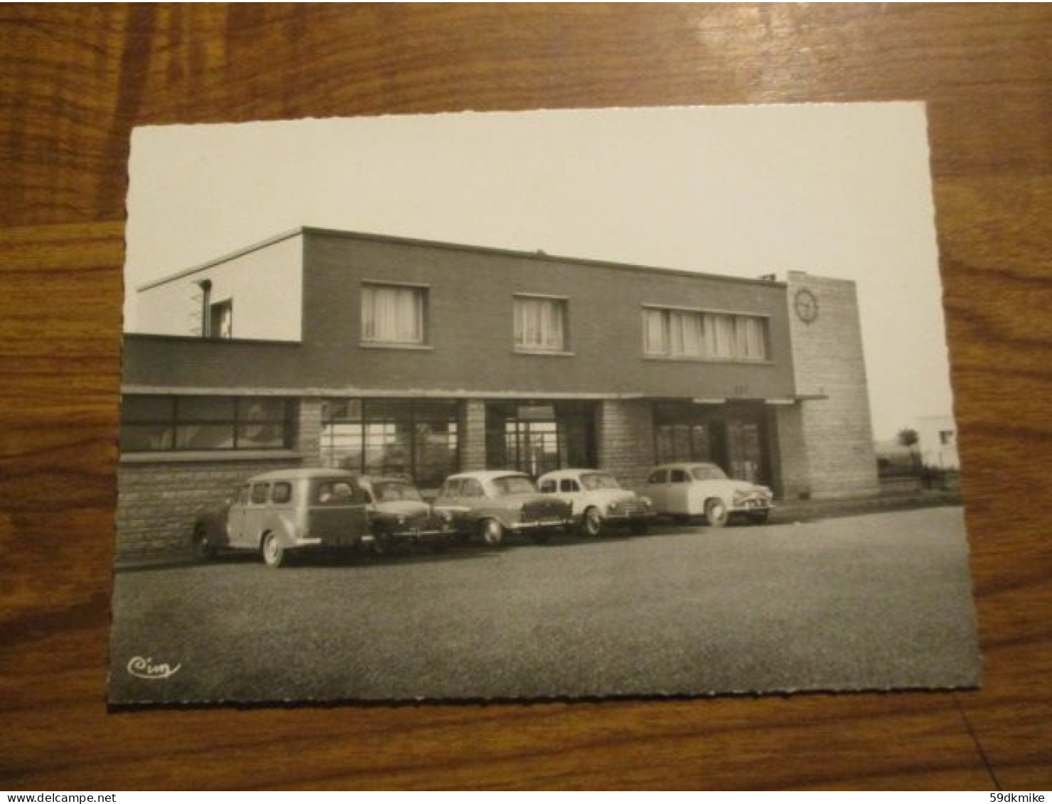 CPSM Rinxent - La Gare ( Voitures Années 60 , Renault 4CV , Peugeot ) - Other & Unclassified