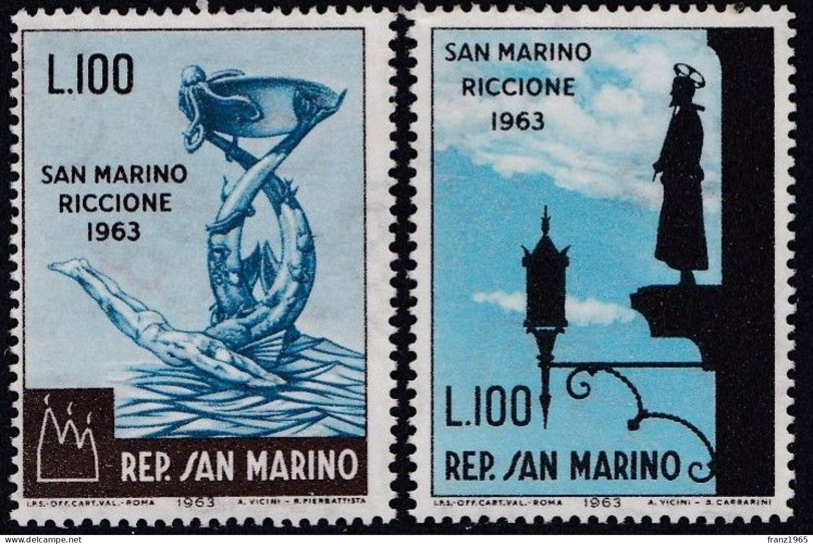 Stamp Exposition Riccione - 1963 - Unused Stamps