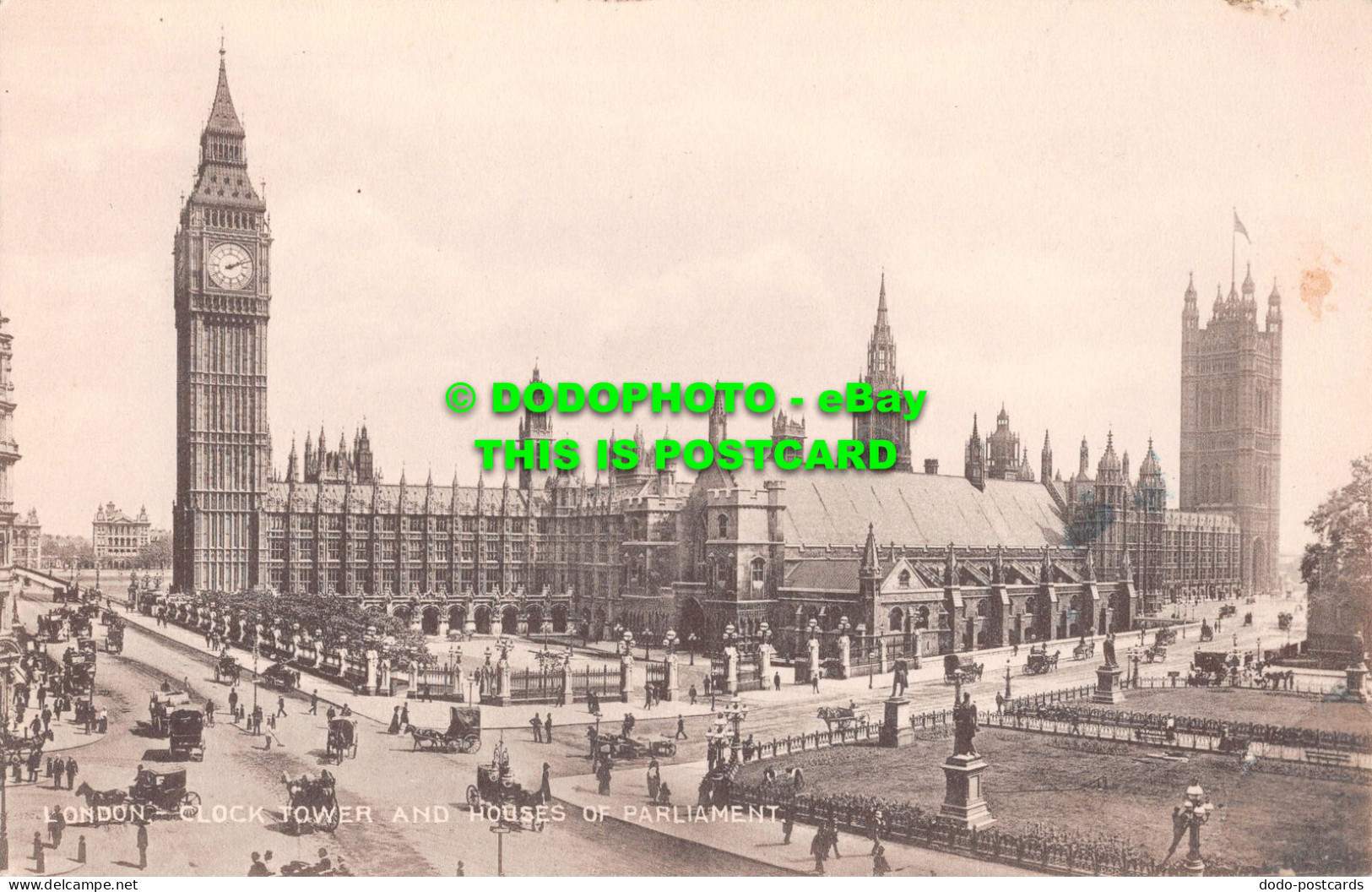 R536396 London. Clock Tower And Houses Of Parliament. London Stereoscopic Compan - Otros & Sin Clasificación