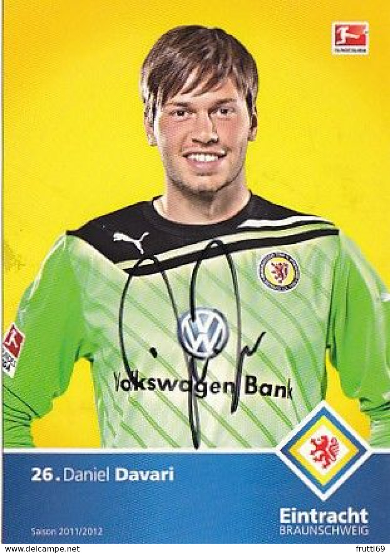 AK 215613 FOOTBALL / SOCCER / FUSSBALL - Eintracht Braunschweig - 2011 / 2012 - Daniel Davari - Soccer