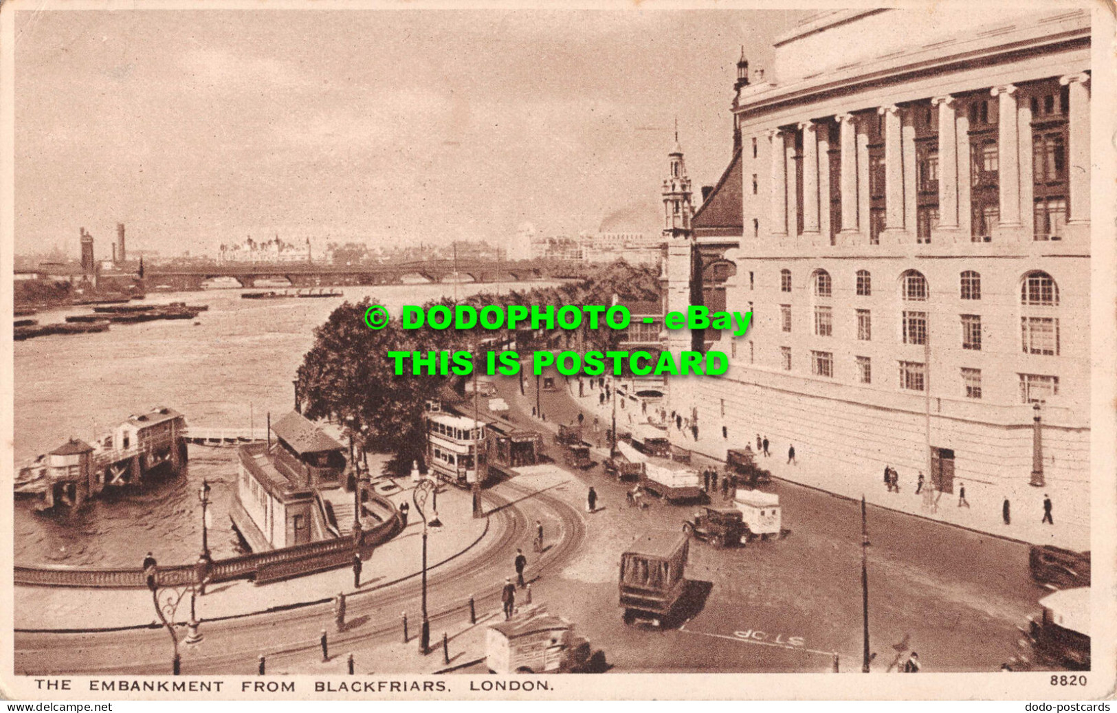 R536405 London. The Embankment From Blackfriars. J. Salmon. Gravure Style. 1940 - Other & Unclassified