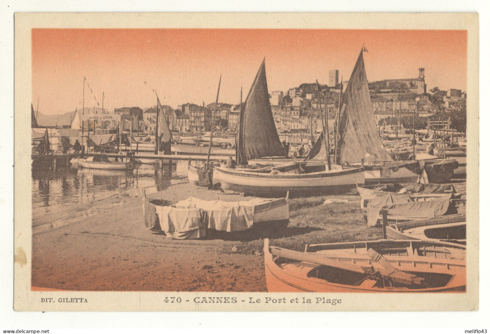 06/ CPA - Cannes - Le Port Et La Plage - Cannes