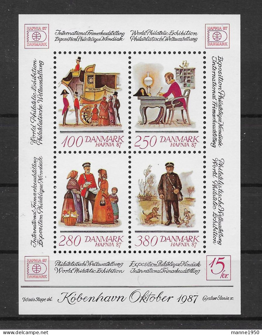 Dänemark 1986 Hafnia 87 Block 6 Postfrisch - Blocks & Sheetlets