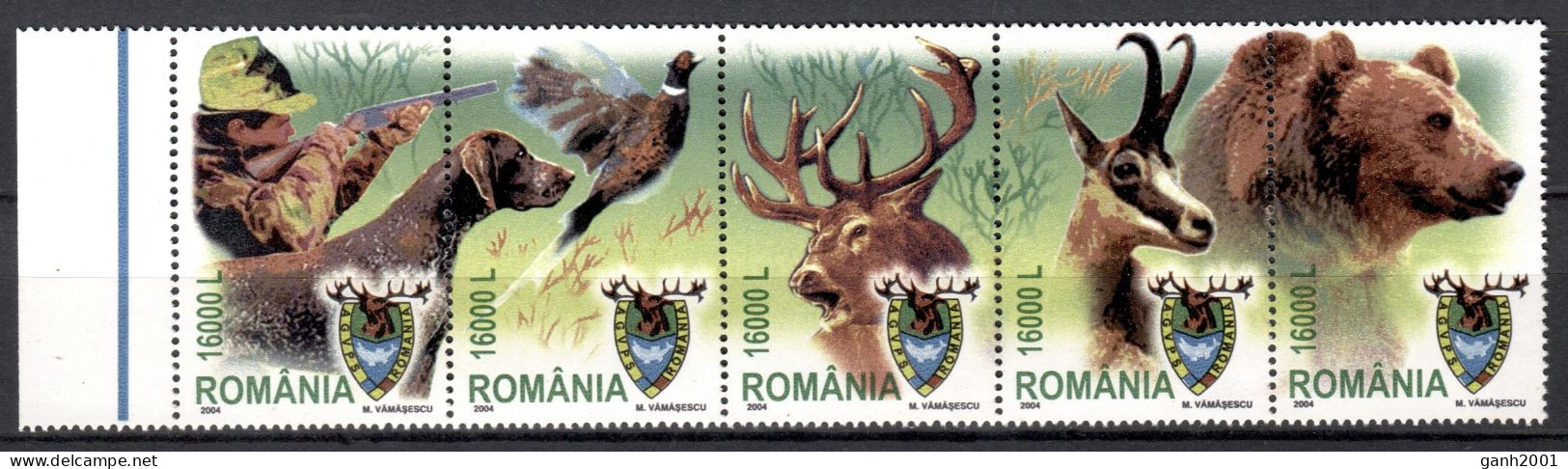 Romania 2004 Rumanía / Mammals Animals Hunting MNH Fauna Caza Mamíferos Säugetire / Cu21500  40-40 - Andere & Zonder Classificatie