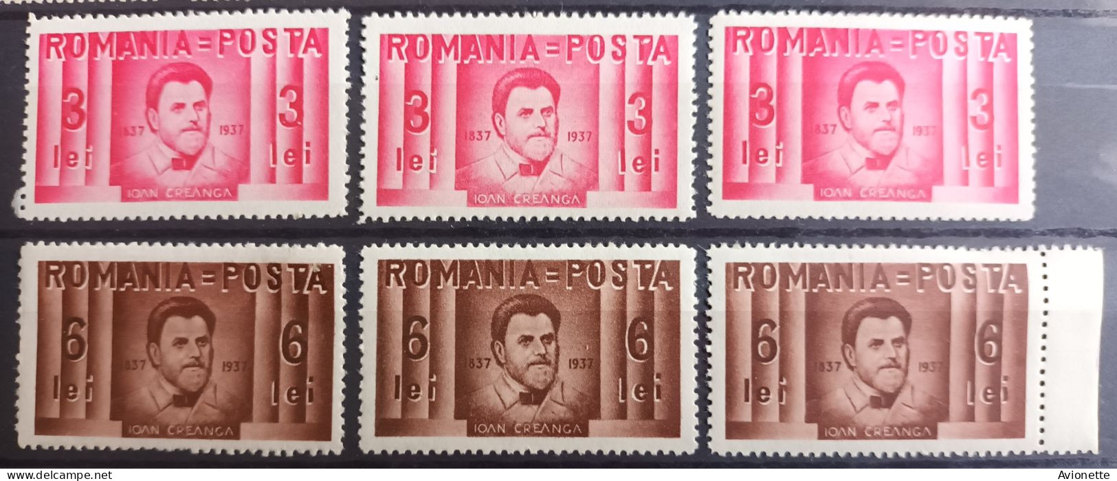 Romani1937 (12 Timbres) - Ongebruikt