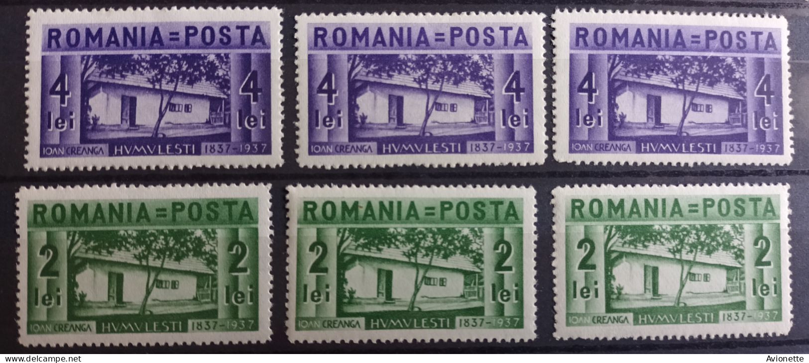 Romani1937 (12 Timbres) - Ongebruikt