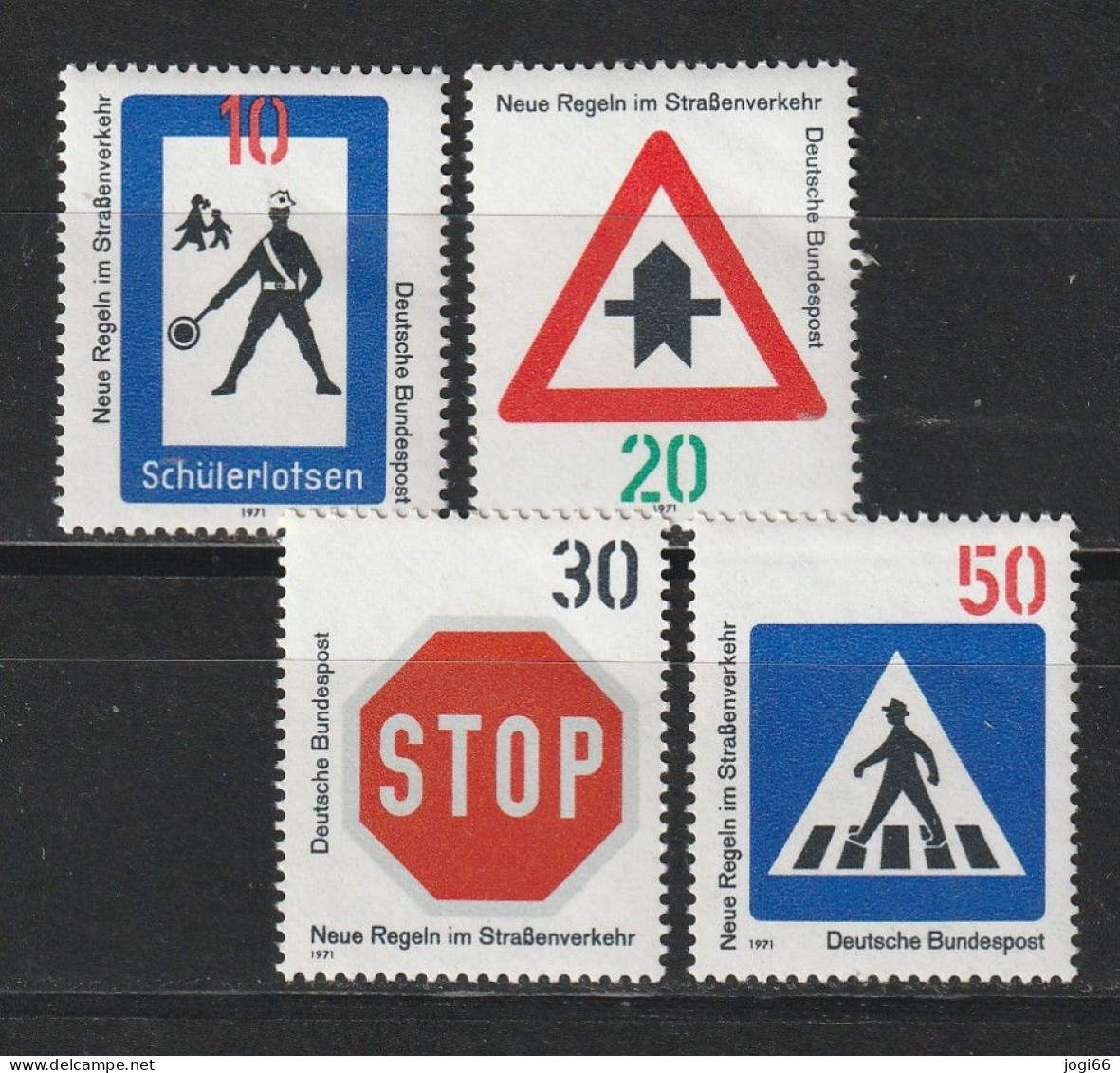 Bund Michel 665 - 668 Neue Regeln Im Straßenverkehr ** - Unused Stamps