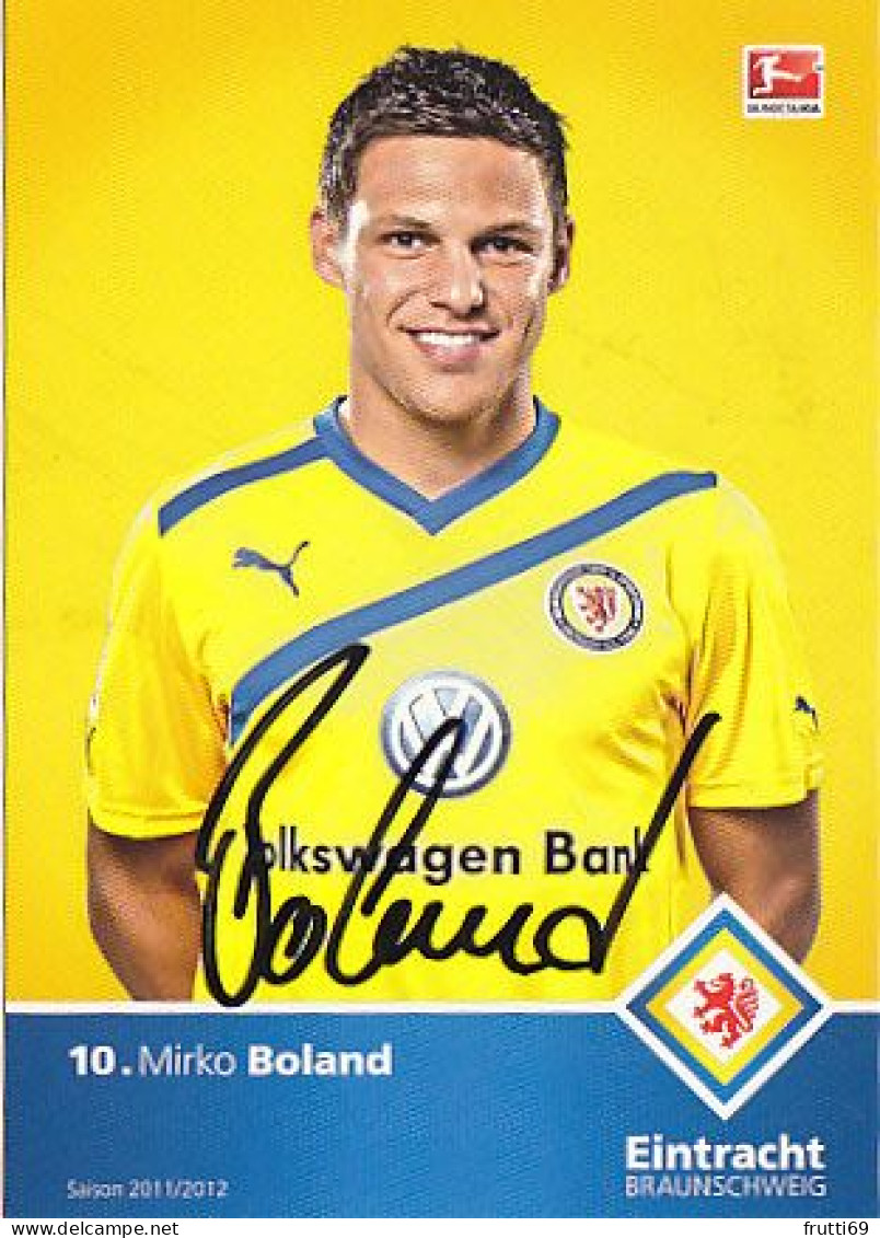 AK 215618 FOOTBALL / SOCCER / FUSSBALL - Eintracht Braunschweig - 2011 / 2012 - Mirko Boland - Calcio