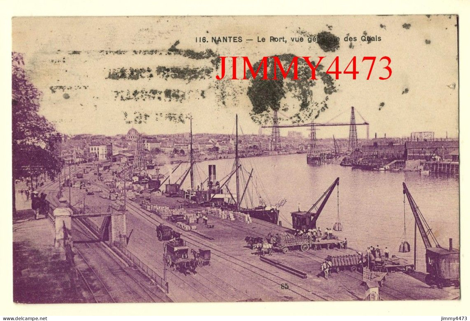 CPA - NANTES En 1931 - Le Port, Vue Générale Des Quais ( Quais Bien Animés ) N° 116 - Edit. F. Chapeau Nantes - Nantes