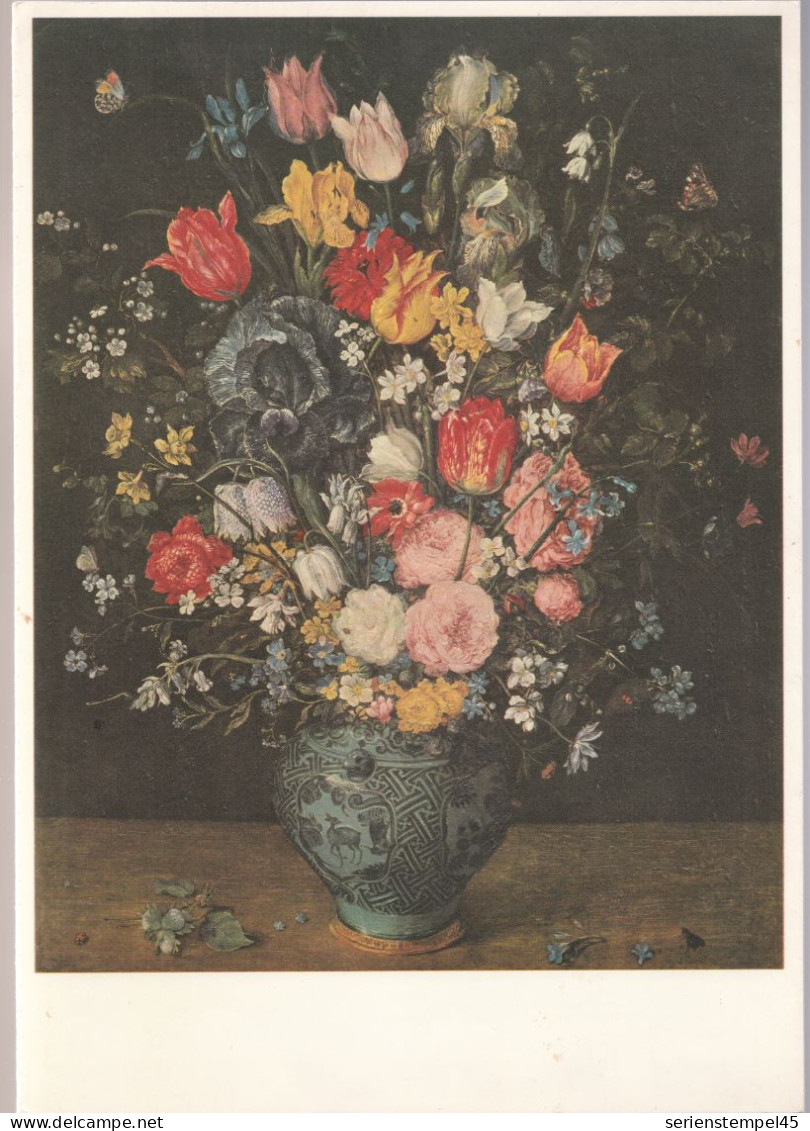 Deutsche Bundespost Schmucktelegramm Blumen In Blauen Vase  LX A - Briefe U. Dokumente