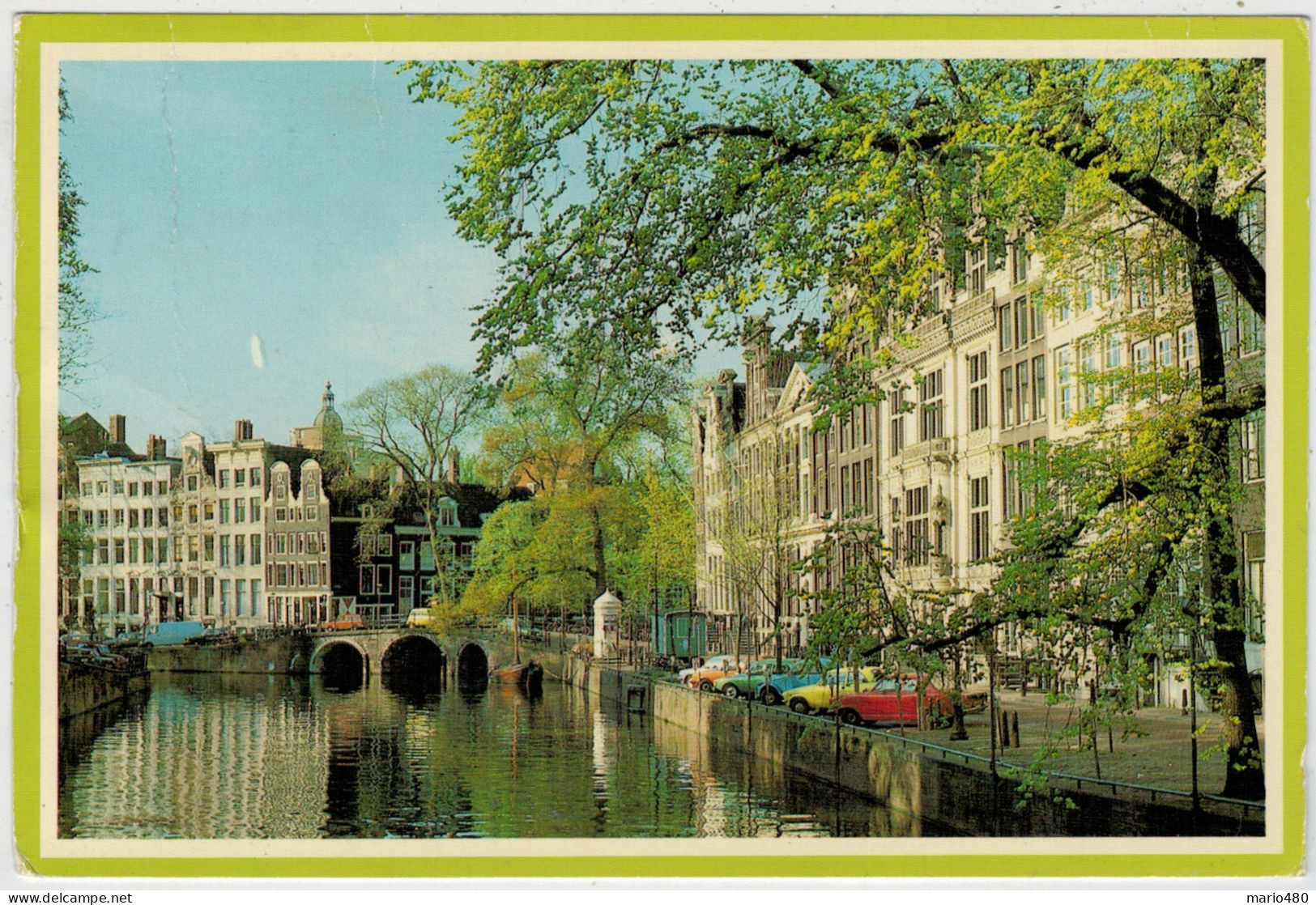 AMSTERDAM  OUDE  GEVELS  AAN  DE  HERENGRACHT       (VIAGGIATA) - Amsterdam