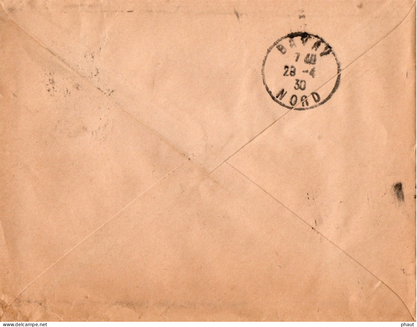 Enveloppe à En-Tête Grains Son Rebulet Tourteaux DURANEL-DELPLANQUE Gauchin Le Gal Par HOUDAIN - 1921-1960: Moderne
