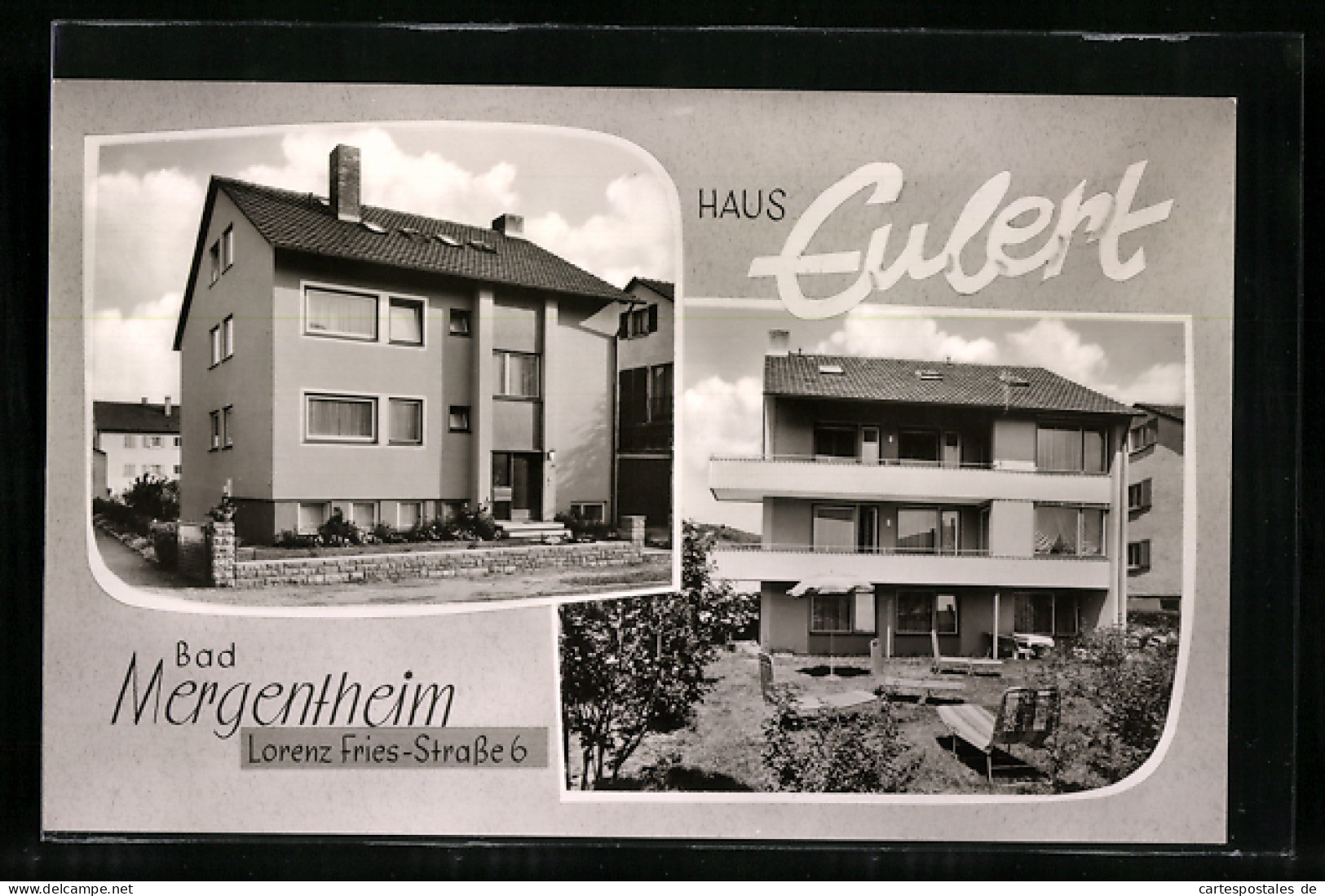 AK Bad Mergentheim, Die Pension Haus Eulert, Lorenz Fries-Strasse 6  - Bad Mergentheim