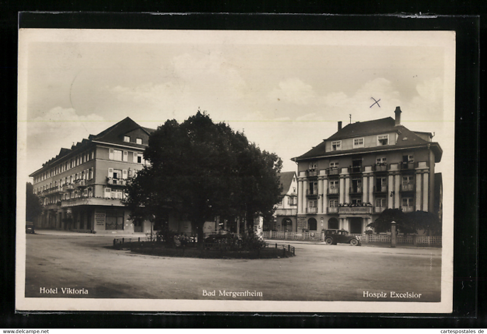 AK Bad Mergentheim, Das Hotel Viktoria Und Das Hospiz Excelsior  - Bad Mergentheim