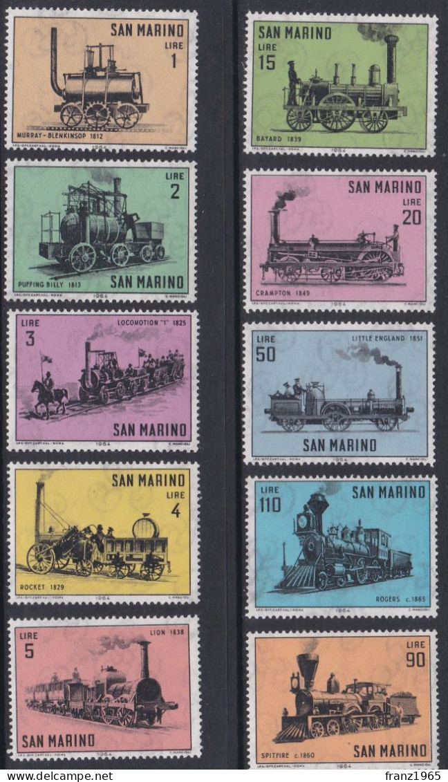 Locomotives - 1964 - Unused Stamps