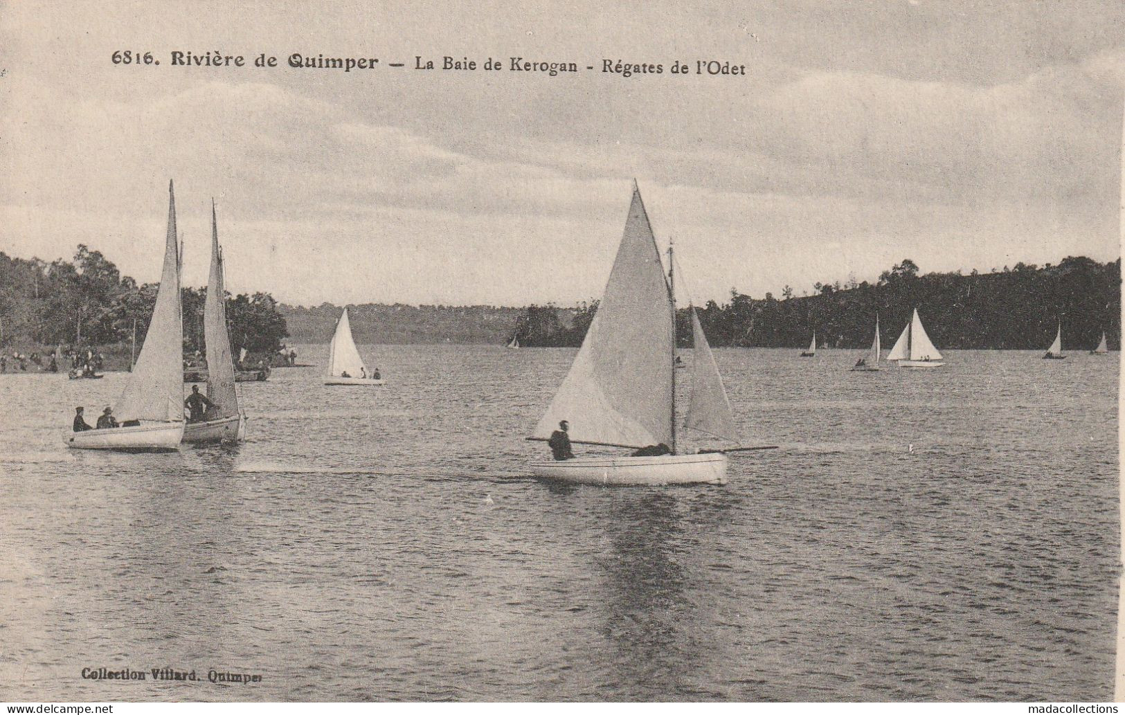 Quimper (29 - Finistère)  La Baie De Kerogan .Rivière De Quimper. Régates De L'Odet - Quimper